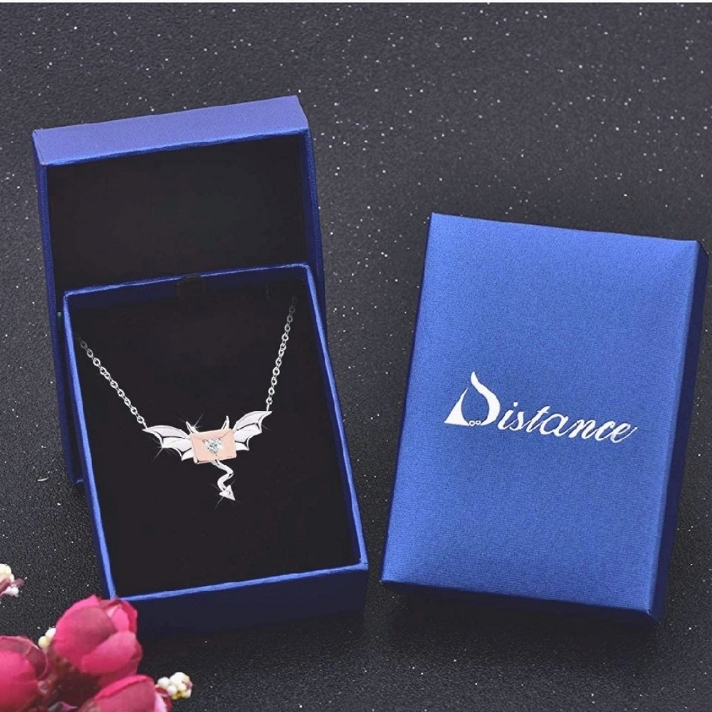 Jewelry 925 Sterling Silver Bat Necklace Animal Sp